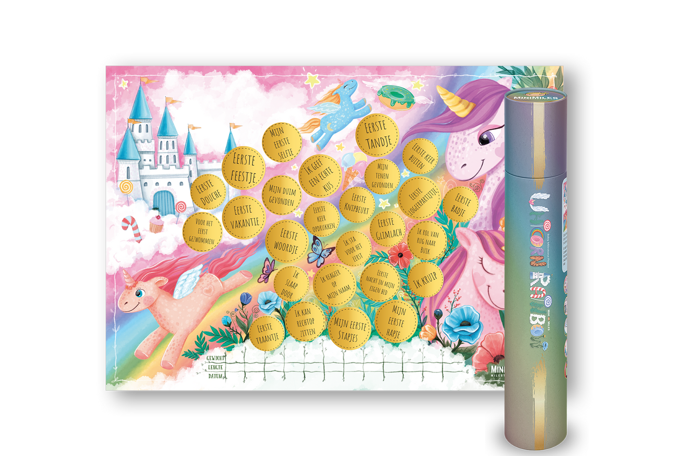 Krasposter Unicorn Rainbow