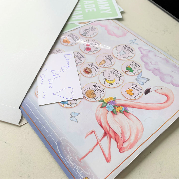 Mini Milestoneposter Flamingo Pink