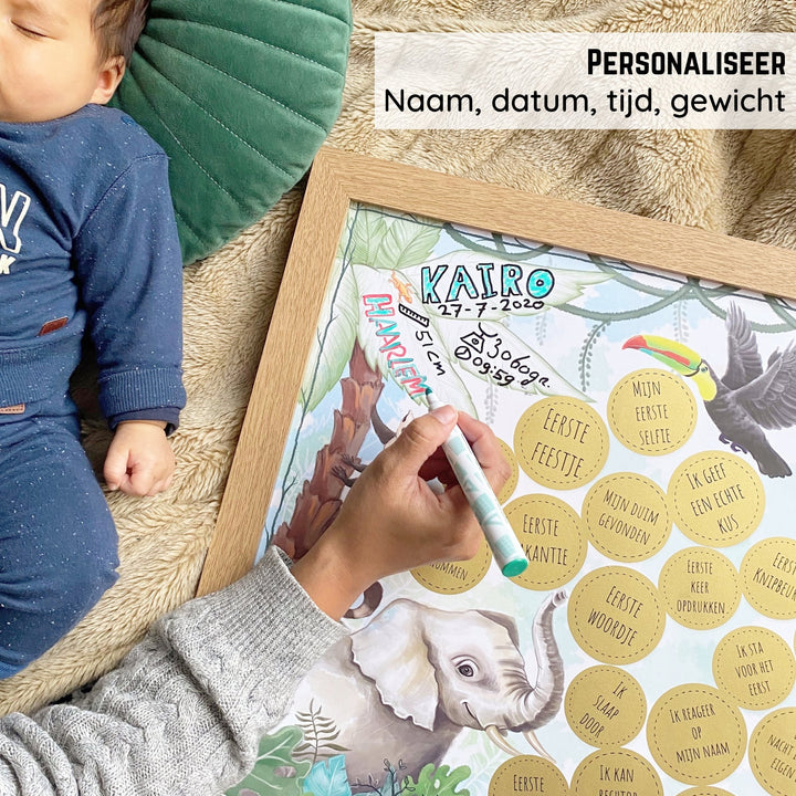 Gepersonaliseerd kraamcadeau jongen en meisje, origineel kraamcadeau