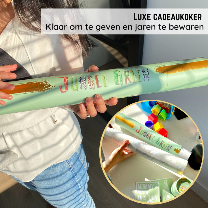 Kraamcadeau cadeaukoker geschenkverpakking morgen in huis